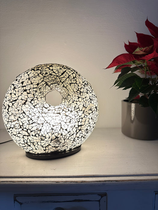 Small Donut Lamp - Silver