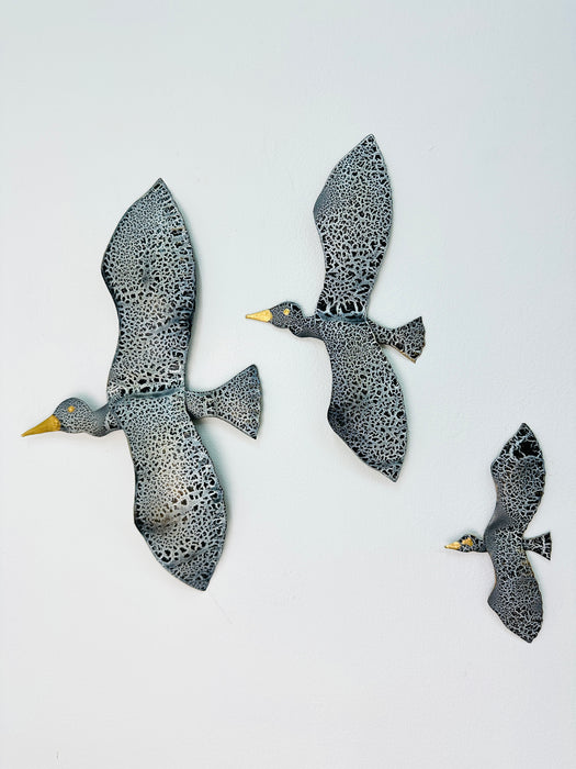 Crackle Flying Seabird Set of 3