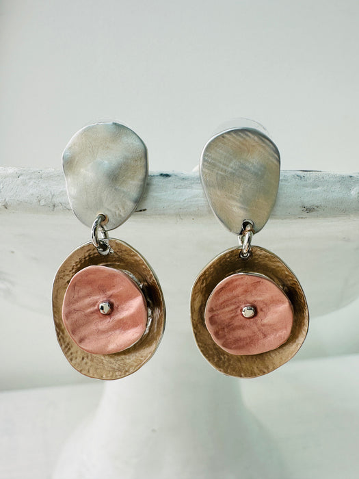 Coralia Earrings - Beige ~ ALL JEWELLERY 3 FOR 2