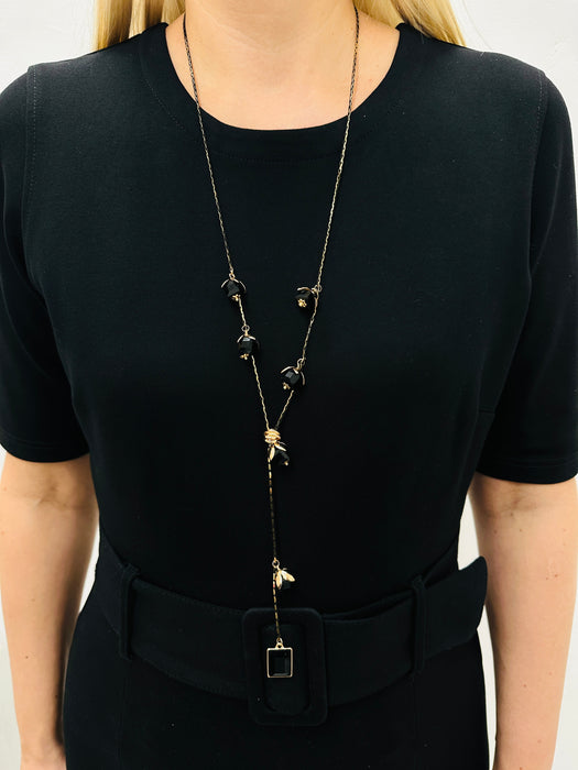 Medora Necklace - Black ~ ALL JEWELLERY 3 FOR 2