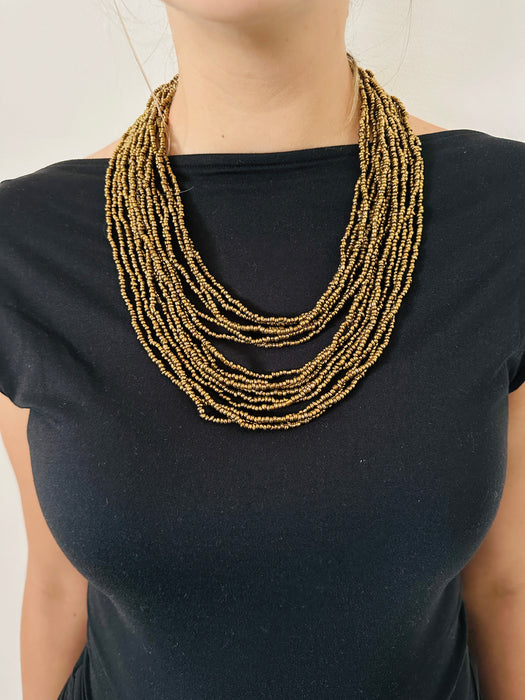 Odessa Necklace - Gold Metallic ~ ALL JEWELLERY 3 FOR 2