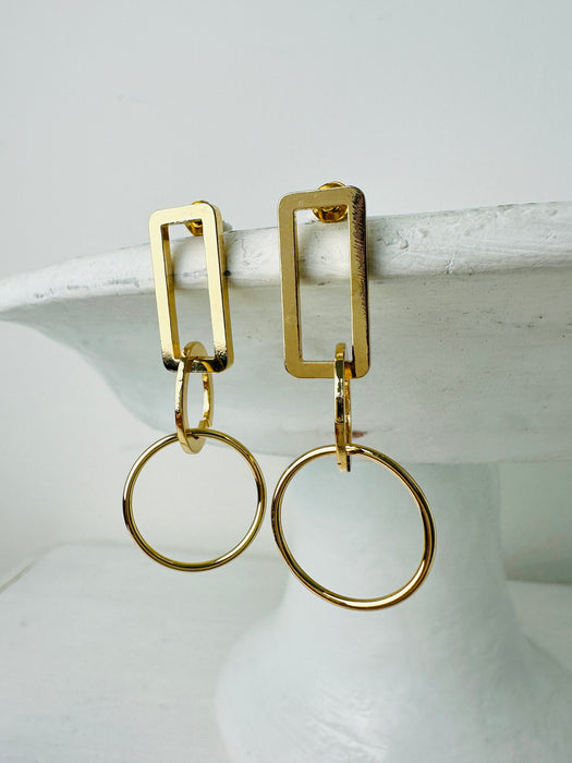 Opolis Earrings- Gold ~ ALL JEWELLERY 3 FOR 2