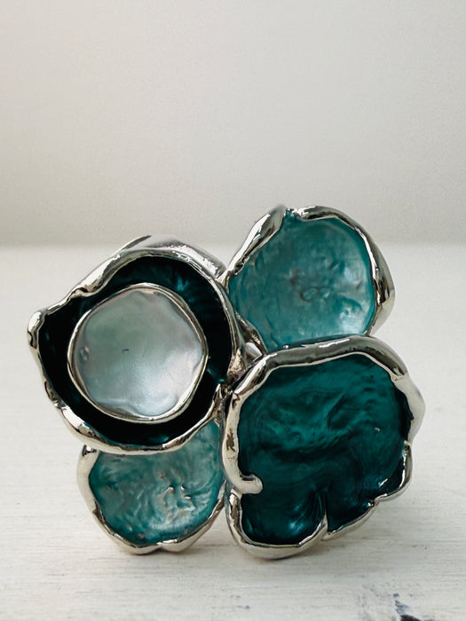 Brioni Ring - Turquoise ~ ALL JEWELLERY 3 FOR 2