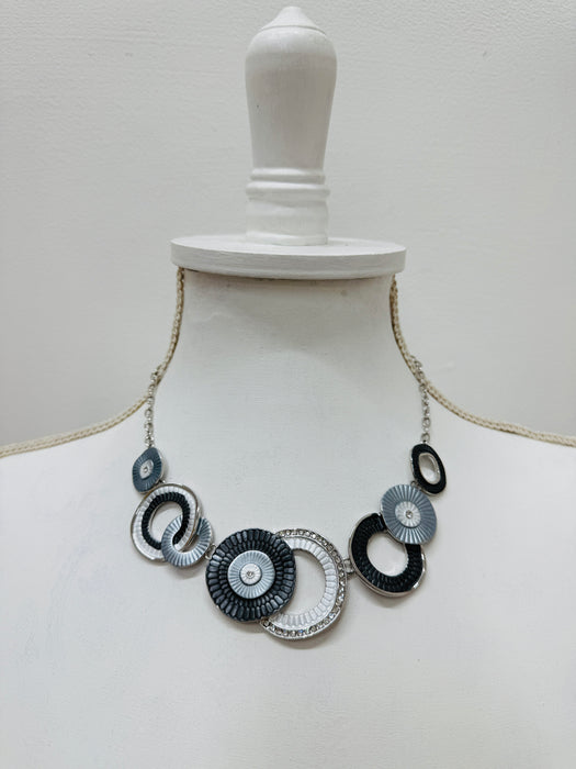 Frona Necklace - Grey ~ ALL JEWELLERY 3 FOR 2