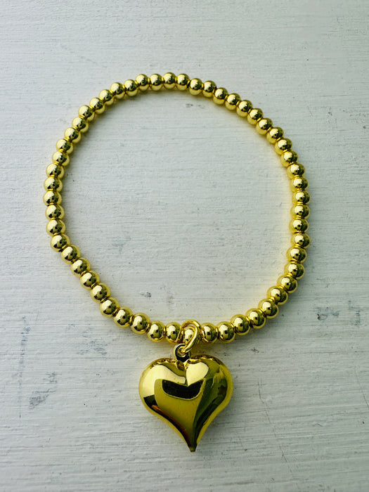 Melora Bracelet - Gold Heart ~ ALL JEWELLERY 3 FOR 2