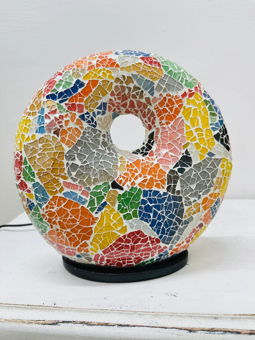 Mosaic Donut Lamp Small- Multi