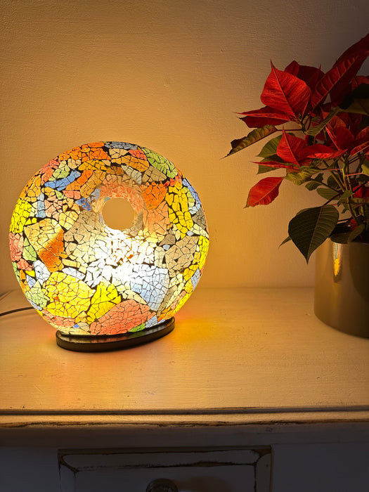 Mosaic Donut Lamp Small- Multi