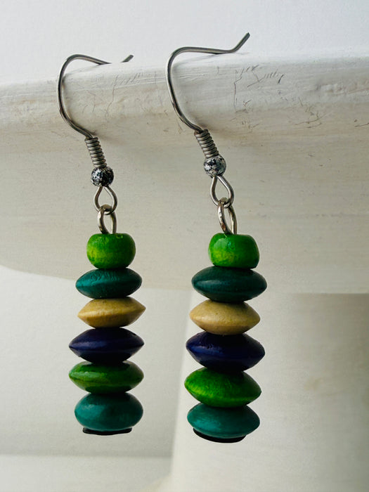 Irie Earrings - Green ~ ALL JEWELLERY 3 FOR 2