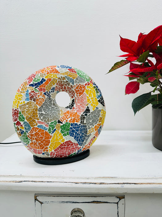 Mosaic Donut Lamp Small- Multi