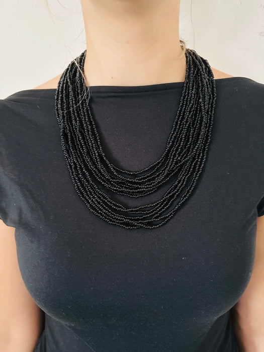 Odessa Necklace - Black ~ ALL JEWELLERY 3 FOR 2