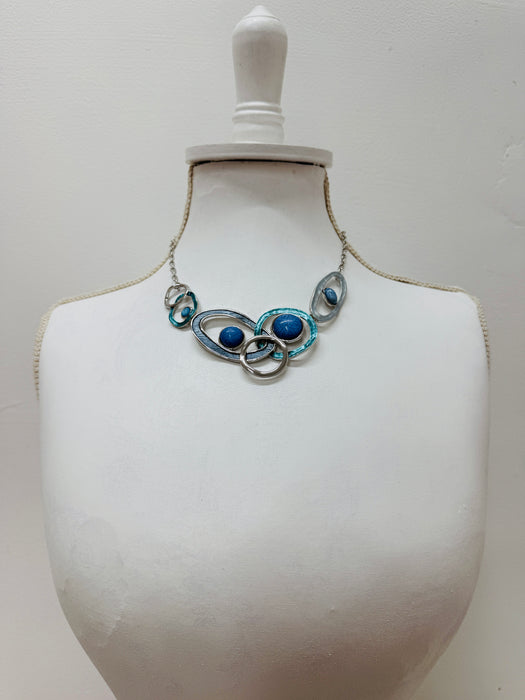 Poena Necklace -Blue ~ ALL JEWELLERY 3 FOR 2