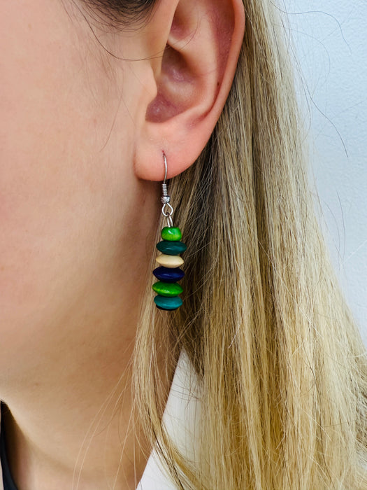 Irie Earrings - Green ~ ALL JEWELLERY 3 FOR 2