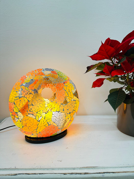 Mosaic Donut Lamp Small- Multi