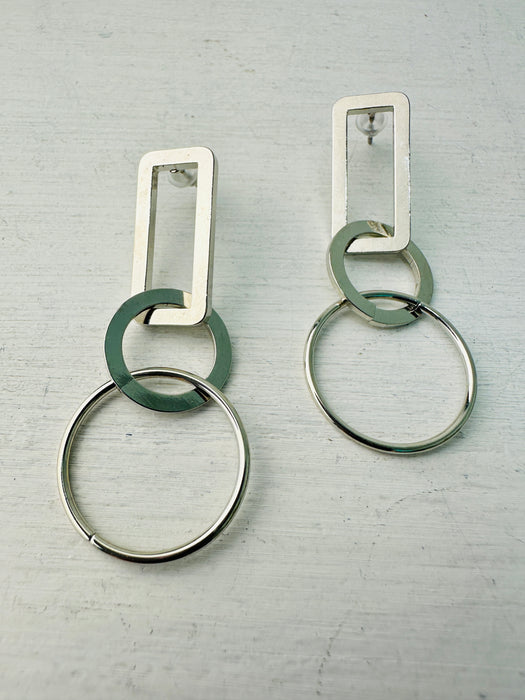 Opolis Earrings- Silver ~ ALL JEWELLERY 3 FOR 2