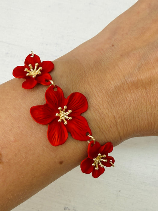 Agnes Bracelet - Red ~ ALL JEWELLERY 3 FOR 2