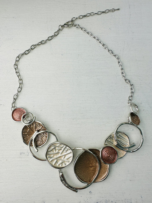 Neola Necklace - Beige ~ ALL JEWELLERY 3 FOR 2