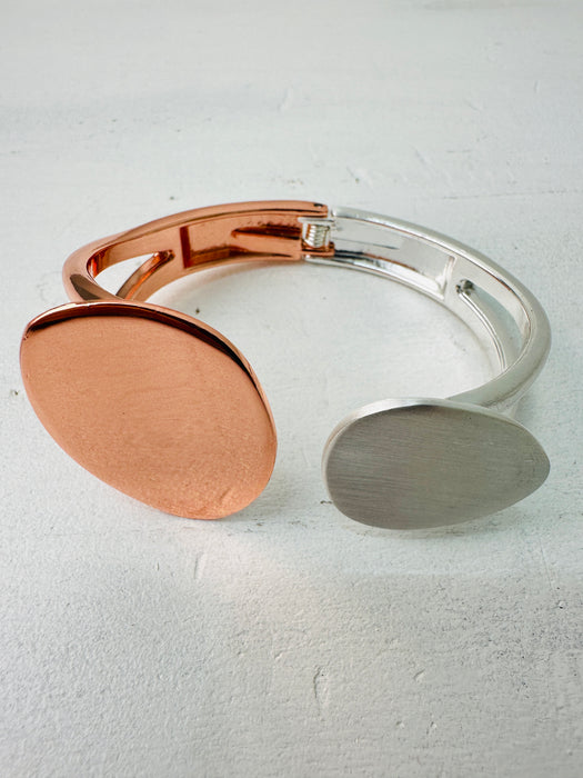 Eunice Bracelet - Silver & Rose Gold ~ ALL JEWELLERY 3 FOR 2