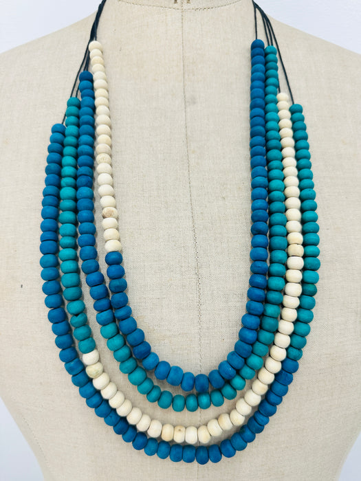 Fritha Necklace - Blue Mix ~ ALL JEWELLERY 3 FOR 2