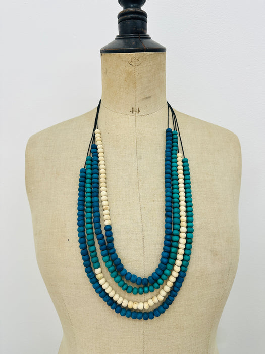 Fritha Necklace - Blue Mix ~ ALL JEWELLERY 3 FOR 2