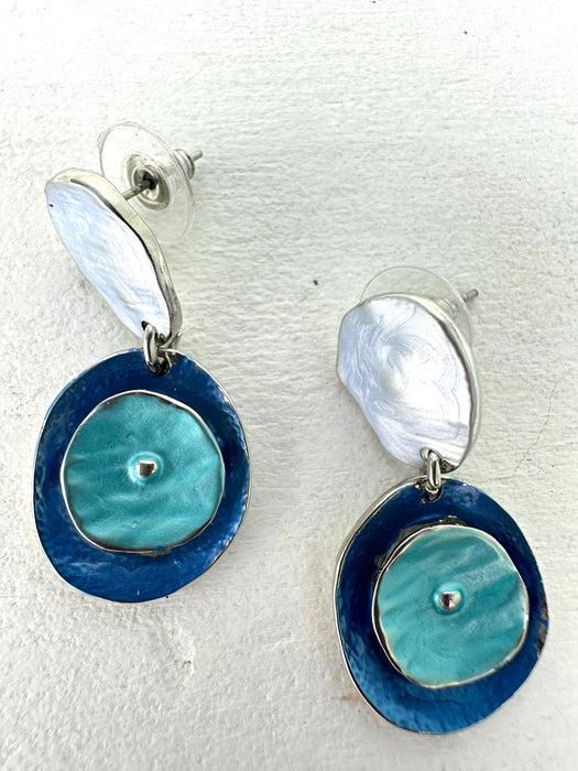 Coralia Earrings - Blue ~ ALL JEWELLERY 3 FOR 2