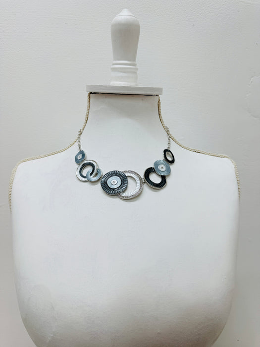 Frona Necklace - Grey ~ ALL JEWELLERY 3 FOR 2