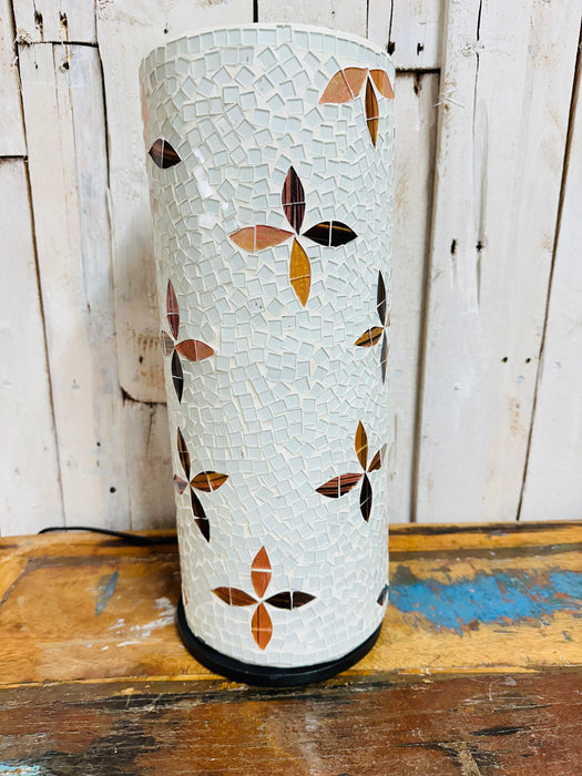 Mosaic Cylinder Lamp - Flower