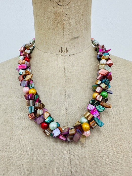 Abalone Necklace - Multi ~ ALL JEWELLERY 3 FOR 2