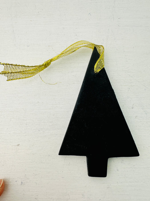 Hanging Mosaic Christmas Tree - Yellow & White