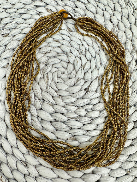 Sofiya Necklace - Gold Metallic