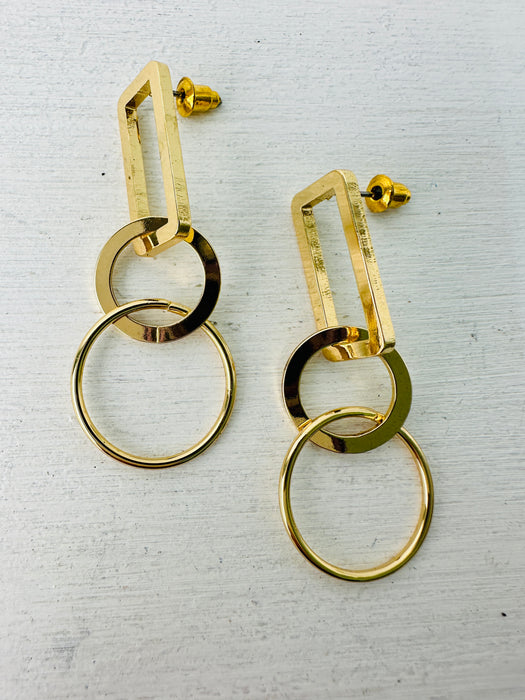 Opolis Earrings- Gold ~ ALL JEWELLERY 3 FOR 2