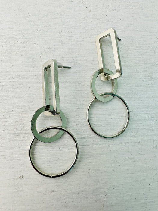 Opolis Earrings- Silver ~ ALL JEWELLERY 3 FOR 2