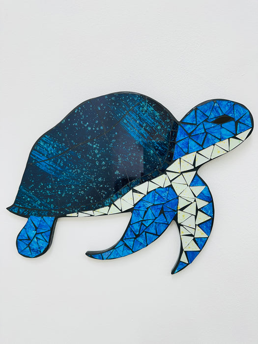 Mosaic Turtle - Blue