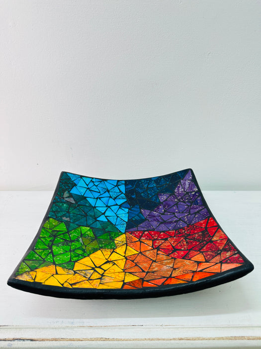 Large Mosaic Plate - Rainbow