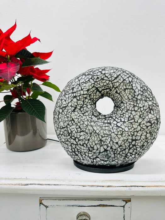 Small Donut Lamp - Silver