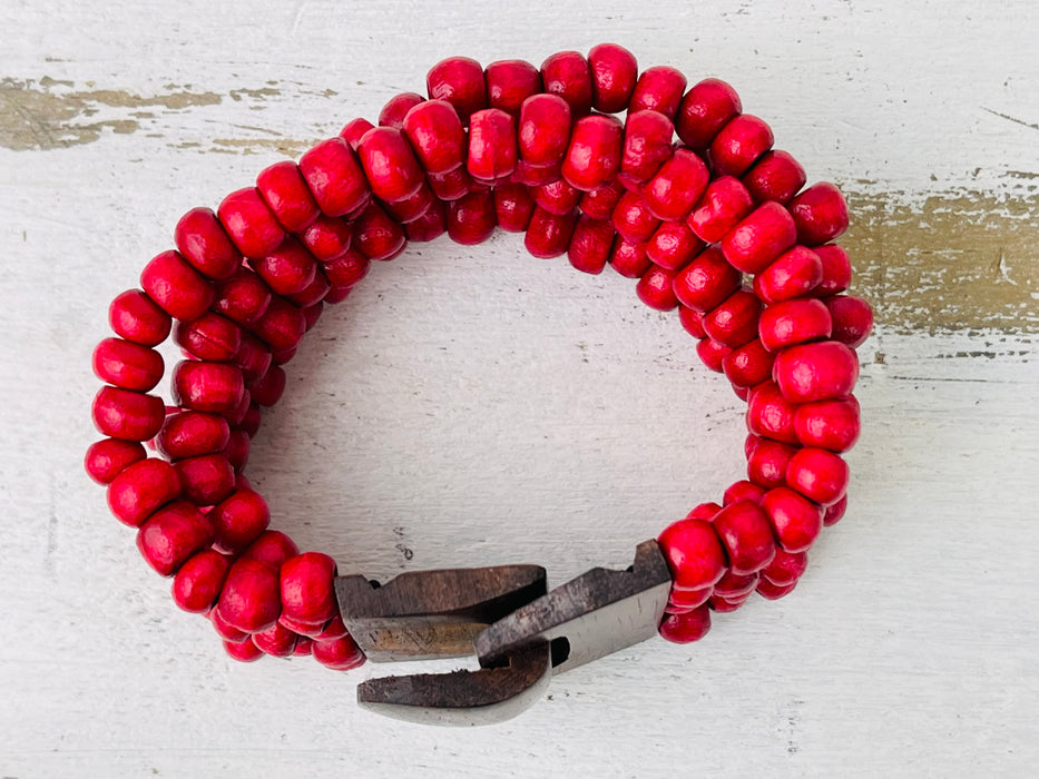 Cora Bracelet - Red ~ ALL JEWELLERY 3 FOR 2